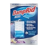 DampRid Lavender Vanilla Hanging Moisture Absorber&comma; 16 oz&period;&comma; 3 Pack - Eliminates Musty Odors for Fresher&comma; Cleaner Air&comma; Ideal Moisture Absorbers for Closet&comma; Blue&comma; Small