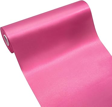 Rose Pink Satin Wide Ribbon 10 Inch 25 Yards Fabric Large Silk Ribbon for Gift Wrapping Cutting Ceremony Grand Opening Chair Sash Table Hair Car Bows Sewing Craft
