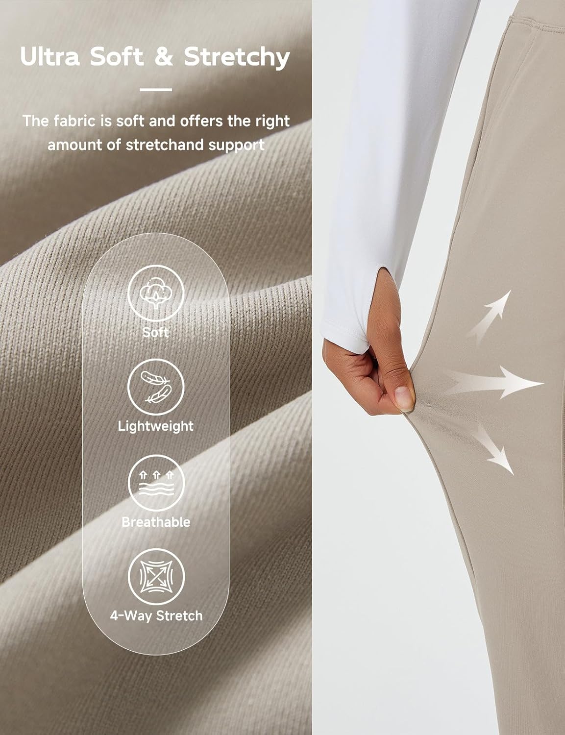 baleaf Womens Travel Pants Stretch Ankle Golf Pants with Pockets Comfy Petite Business Casual Dressy Work Slacks - Image 4