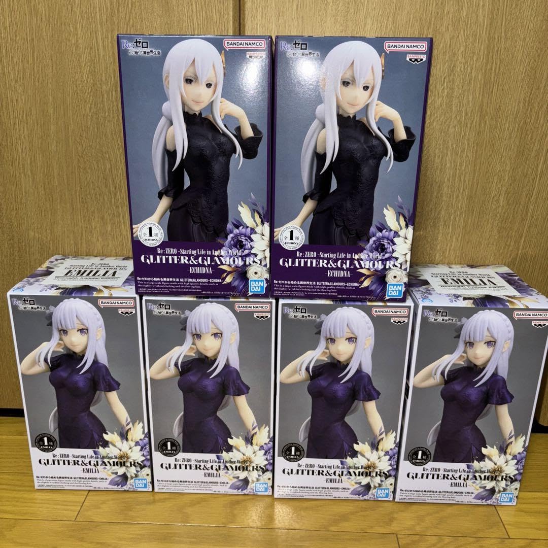 リゼロ ラム・エミリア・エキドナ・プリシラ プライズフィギュアまとめ売り[64] リゼロ ラム・エミリア・エキドナ・プリシラ プライズフィギュア