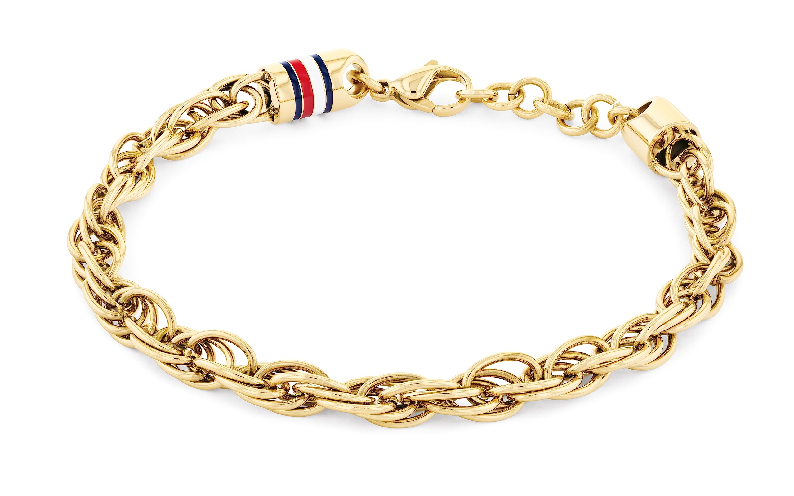 Tommy Hilfiger Pulsera de cadena de acero inoxidable para hombre