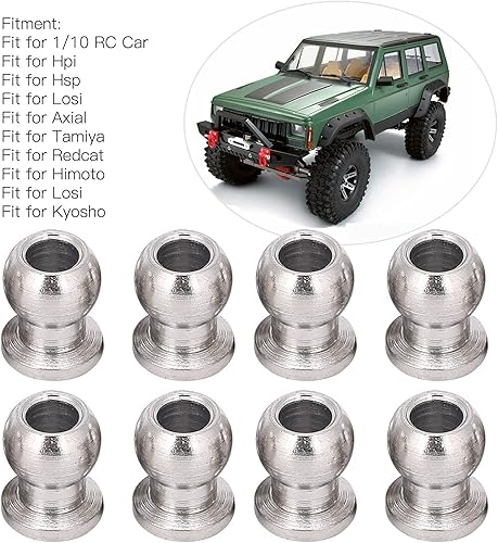 Miniatura 5 de VGEBY Accesorios RC, 8 unids 110 RC Amortiguador Bola Ligera RC Amortiguadores Bola Adecuado para Mayormente 110 RC Coches Modelo de Coche Accesorio