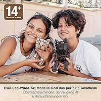 Vista 6 de EWA - Modelo de madera mecánico 3D - Tractor de bricolaje con sistema Start-Stop, motor de seis en línea y más - Rompecabezas de madera 3D