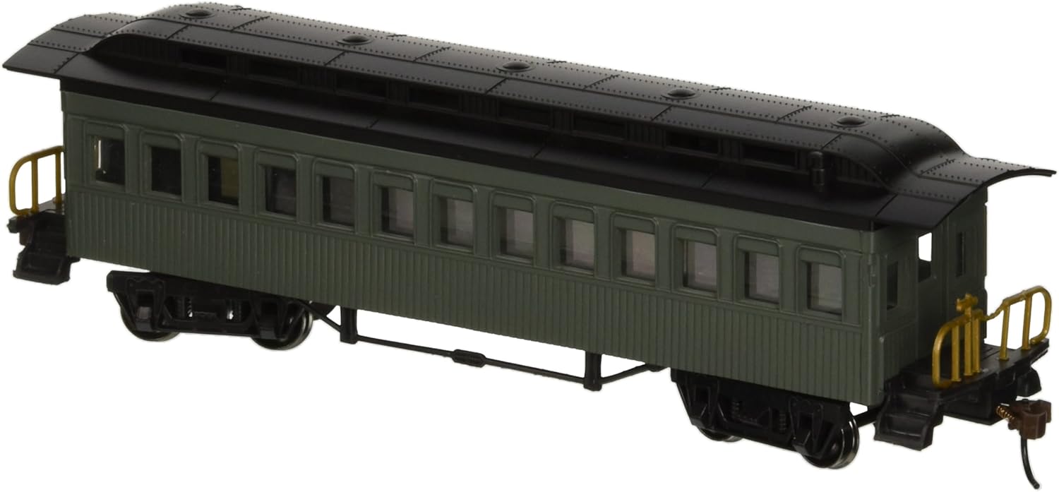 Bachmann Industries 1860 1880 Passenger Cars Coach Painted, Unlettered Green