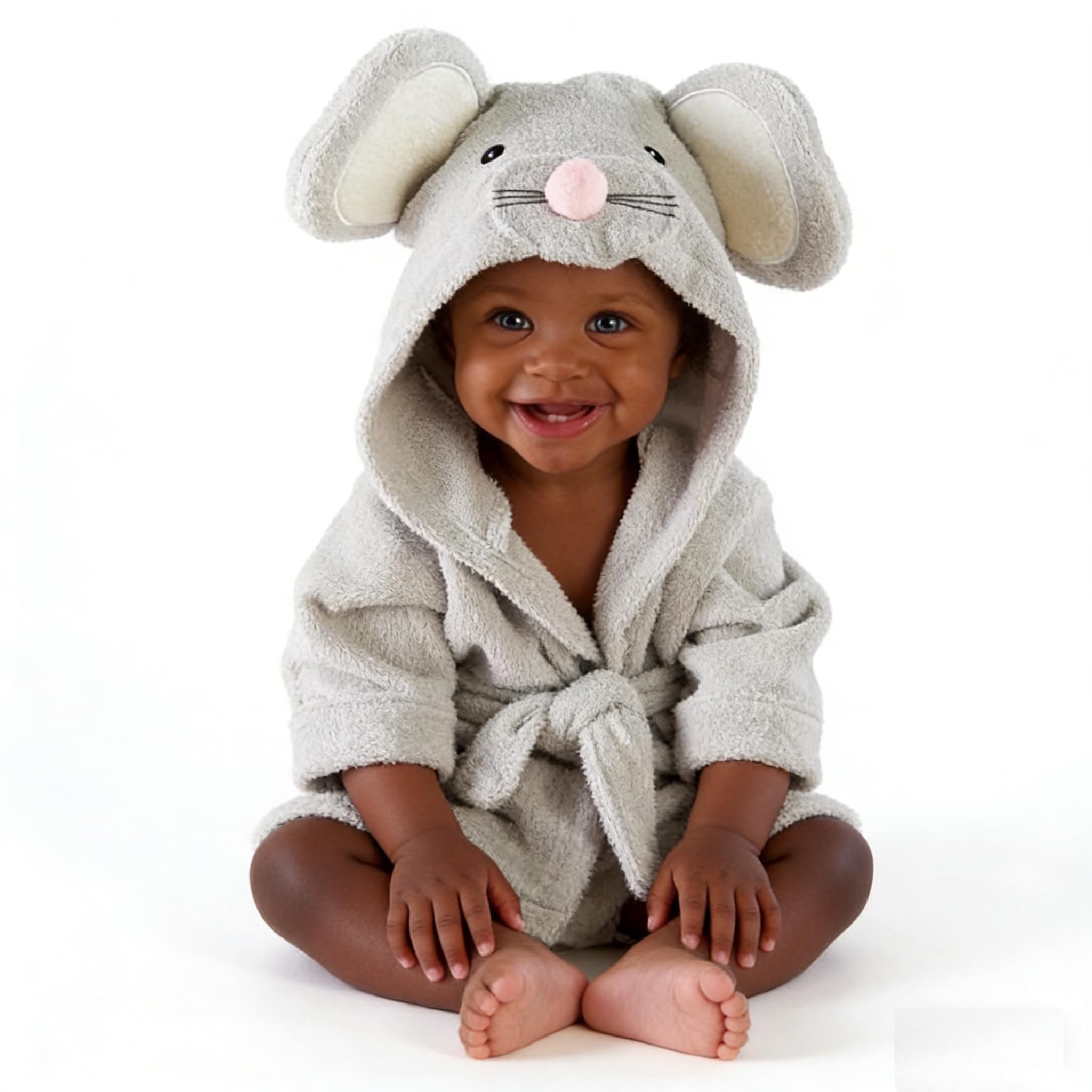 Baby Boy Bathrobe Hooded Towels Unisex Infant Bath robe Towel For Toddle Terry Ultra Absorbent Durable Blankets