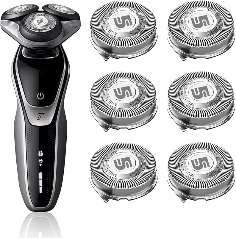 Cabeças de reposição SH50 para barbeadores Philips Norelco Série 5000, pacote com 6 unidades