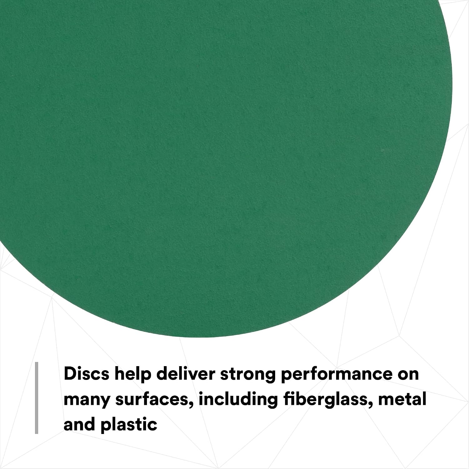 3M Green Corps Stikit Sanding Discs, 01549, No Hole, 8 in, 80+ Grade, Pack of 50 Production Discs, for Coating Removal, Metal Surfaces, Auto Sanding
