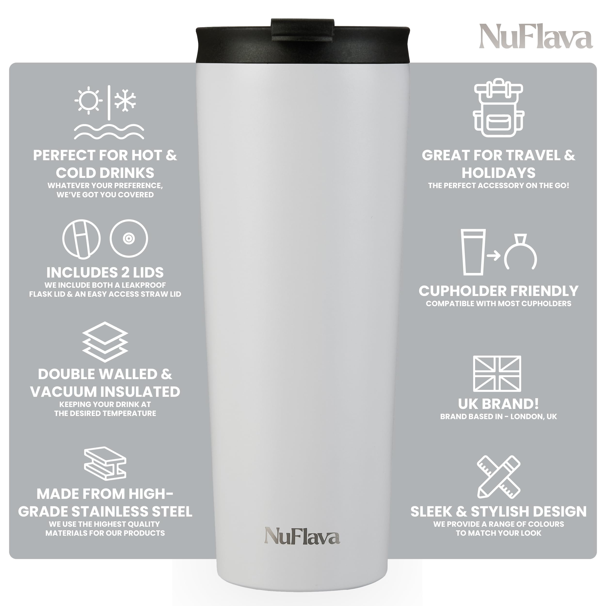 THILY Gobelet De Voyage Isotherme En Acier Inoxydable De 780