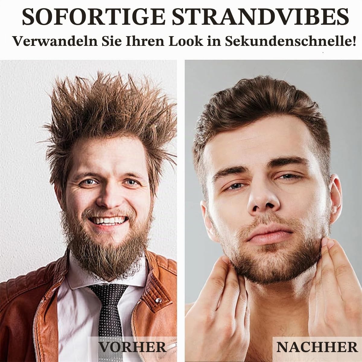 Generic Mylz Meersalz Spray für Männer, Mango Meersalz Spray & Ton Texture Pack, Herren Meersalz Haarspray & Haarton, Volumen Haarspray für alle Haare (Set)