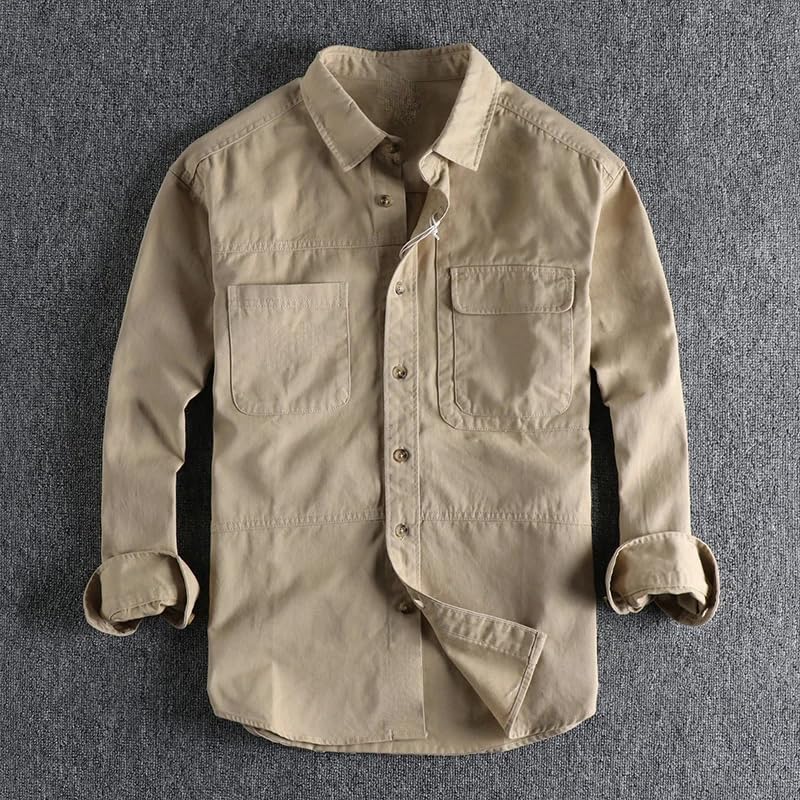 Evita la ropa ajustada con esta camisa holgada de algodón retro 3