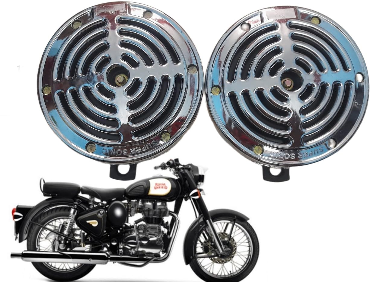 Generic Copper Horn for Royal Enfield Classic 350, Classic 500 (12V DC, 115 decibels)-image-32