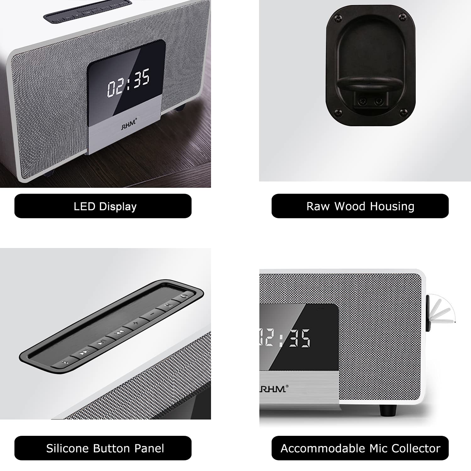 RHM Home Karaoke System on TV with 2 Wireless Microphones,All in One