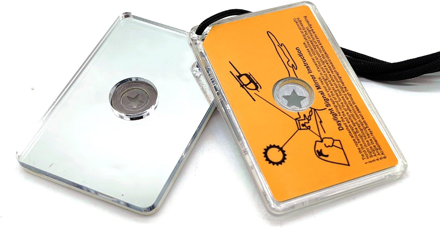 Survival Signal Mirrors 2-Pack: Compact 2″x3″ Reflective Lens for Outdoor Adventures Survival Signal Mirrors 2-Pack: Compact 2″x3″ Reflective Lens for Outdoor Adventures