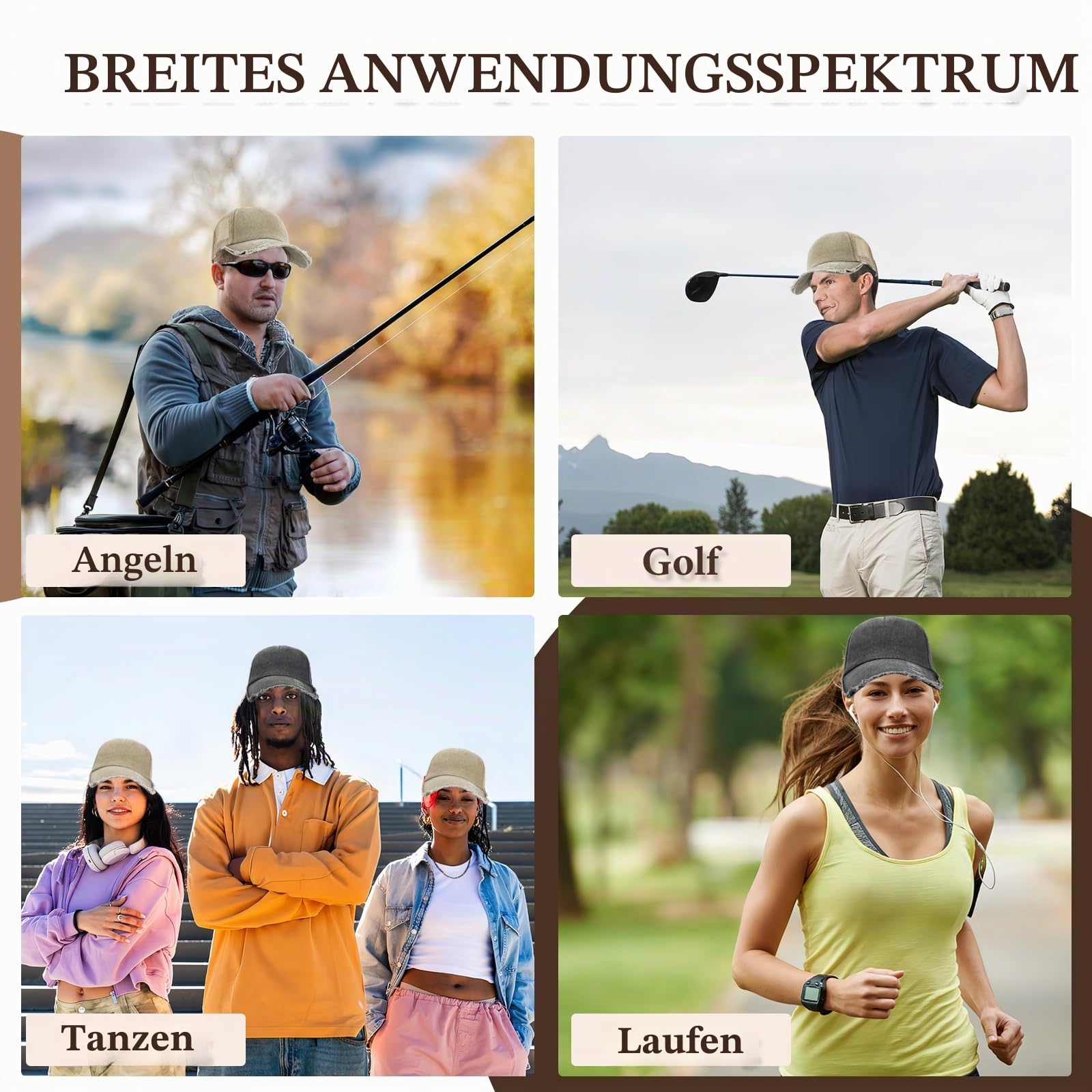 24er Pack Baseballkappe Damen & Herren - Vintage Basecap verstellbar - Retro Baseball Cap im Distressed Look - 6 Farben Mesh Trucker Kappe aus gewaschener Baumwolle - Set für DIY & Events