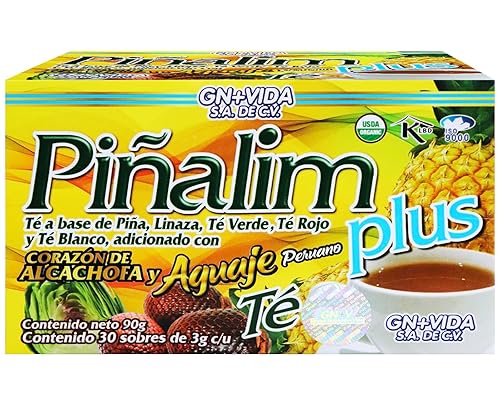 Miniatura 5 de Té Pinalim Plus mejorado con aguaje peruano y corazón de alcachofa la fórmula Original de Pinalim Mas Aguaje y Corazon de Alcachofa Mas Fuerte