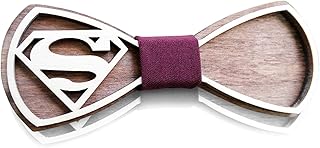 Wooden Bow Tie SM Unique Design Holiday Wedding Wood Bowtie Men Necktie Gift Box