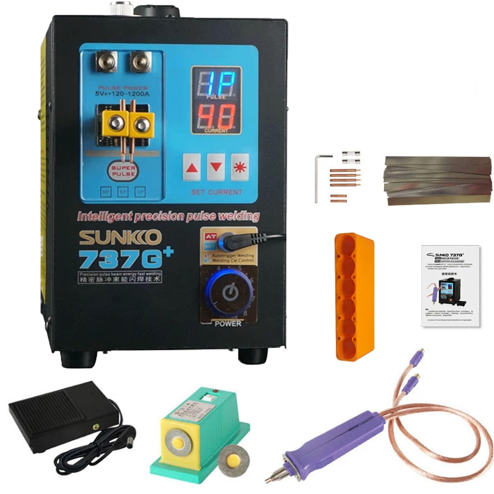 PtaTritious Battery Spot Welder, Pulse Welding Machine 737G+