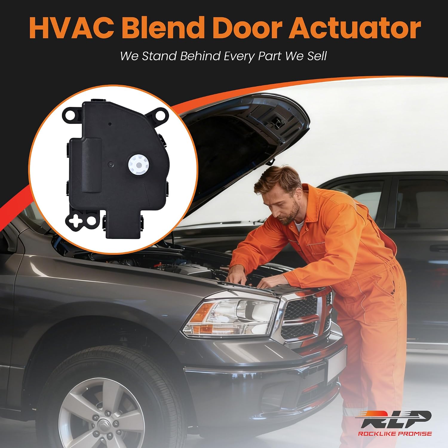 HVAC Blend Door Actuator 604-294 Fit for 2015-2023 Ford Edge 2013-2020 Fusion 2019-2020 Police Responder Hybrid Lincoln MKZ MKX Replaces DG9Z19E616A Main Temperature