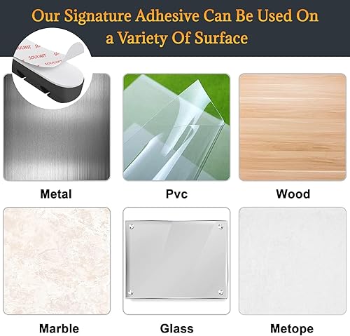 Miniatura 4 de SOULWIT Clips de soporte para cables, paquete de 3 clips organizadores de cables de silicona autoadhesivos para escritorio, cable de carga USB,