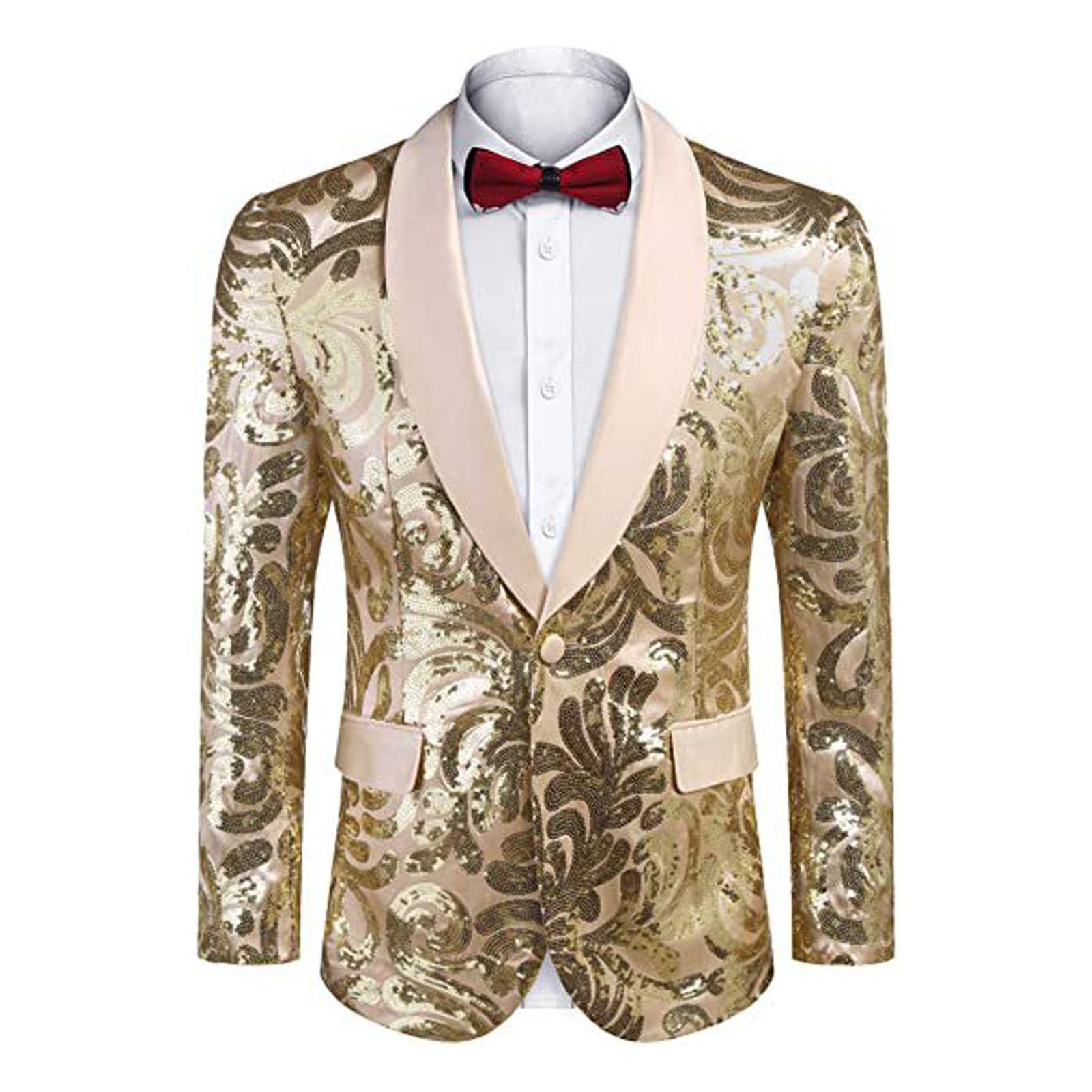 Veste de smoking paillettes pour célébrer un mariage unique