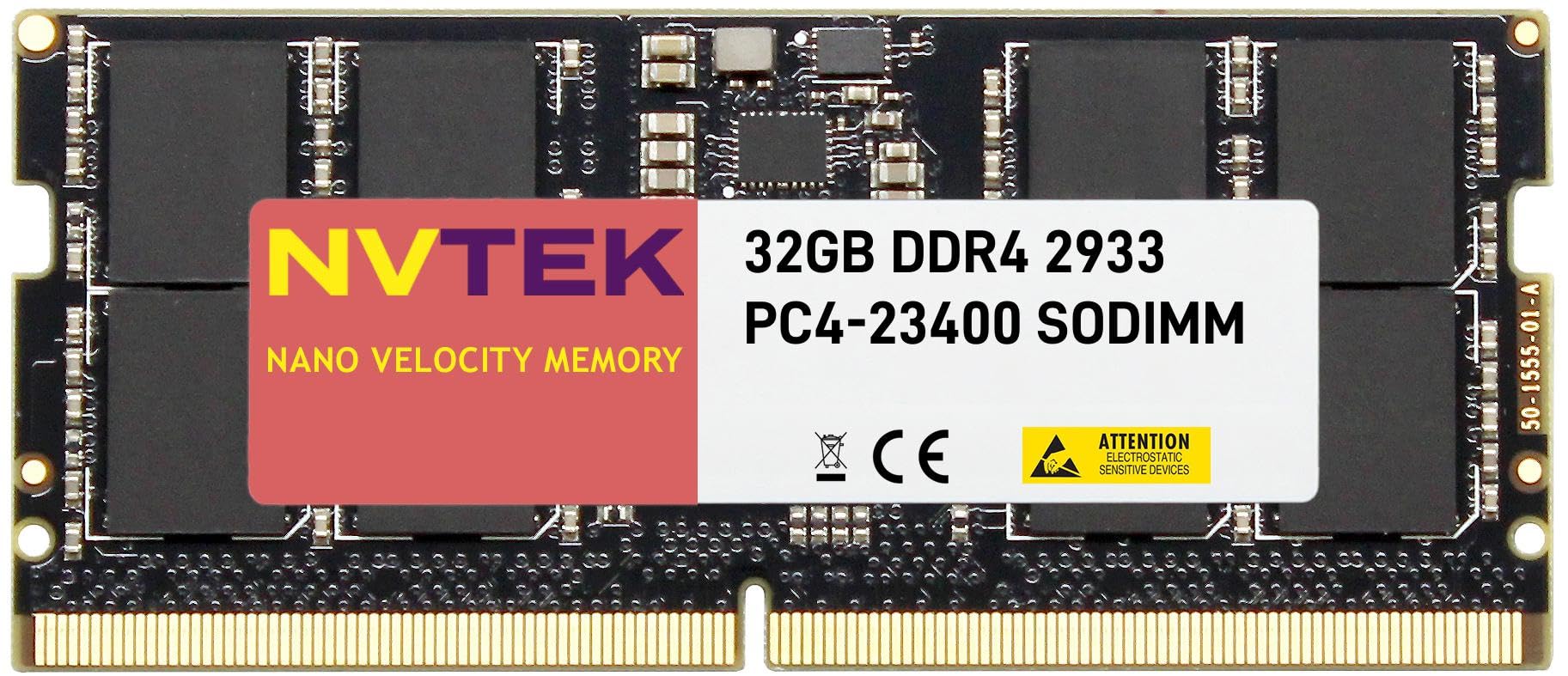 NVTEK 32GB (1X32GB) DDR4 2933MHz PC4-23400 SODIMM 2Rx8 1.2V CL21