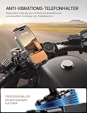 JOYROOM Motorcycle Phone Mount Aluminum Alloy with Vibration Dampener, Motorcycle Phone Holder for Motorcycle Harley Bike Bicycle Scooter ATV/UTV, Compatible with iPhone, Samsung, All Cell Phones - 2