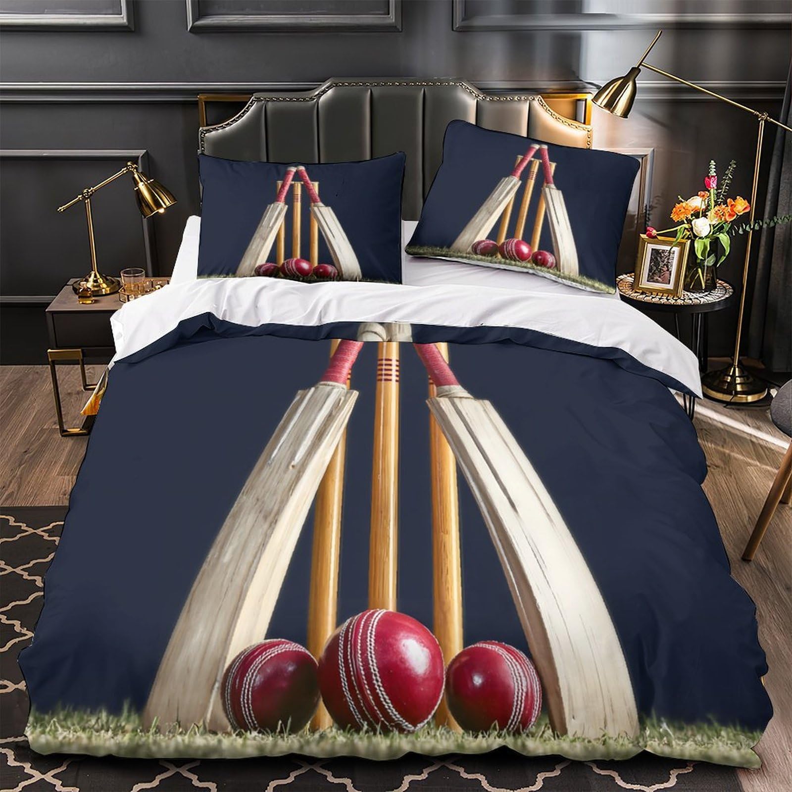 Parure de lit 3D pour chambre d'ado dynamique et lit double 200x200