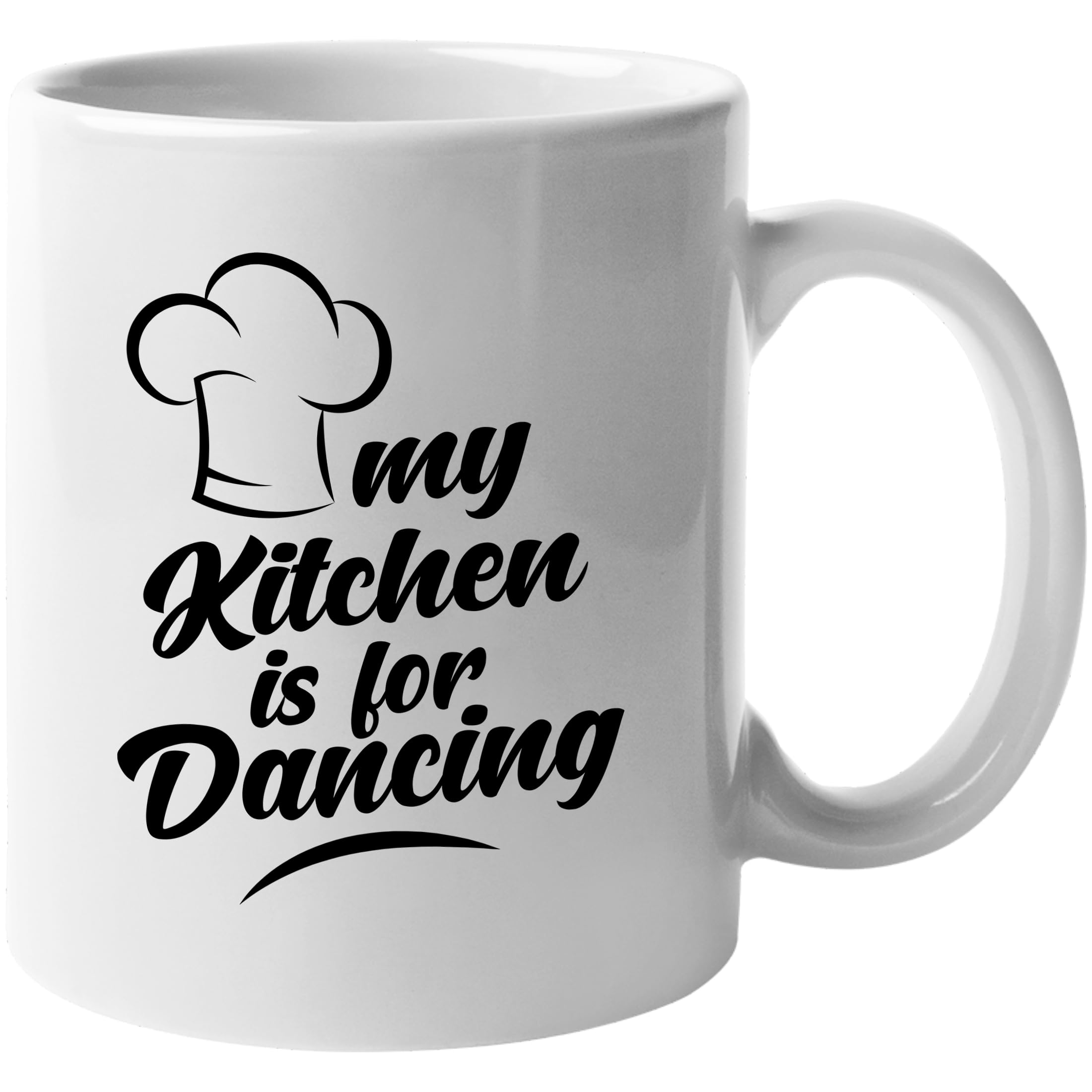 My Kitchen is for Dancing. Chef Hat Print Coffee & Tea Gift Mug Printed Coffee and Tea Ceramic Mug- 320 ML Ceramic Coffee Mug 2571
