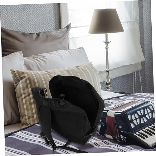 Miniatura 6 de Vaguelly Bolsa de acordeón de piano, estuche de acordeón de 120 bajos, mochila acolchada de acordeón con correa de hombro ajustable, bolsa de