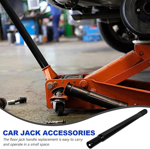 Miniatura 4 de Totority Reemplazo de mango de gato de piso de 3 toneladas con agarre cubierto de goma, barra de mango horizontal para instalación y operación