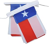 Vista 45 de Guatemala 19.7 ft BUNTING Flag 20 banderas 9'' x 6'' - Banderas de cuerda guatemalteca 5.9 x 8.3 in - AZ FLAG
