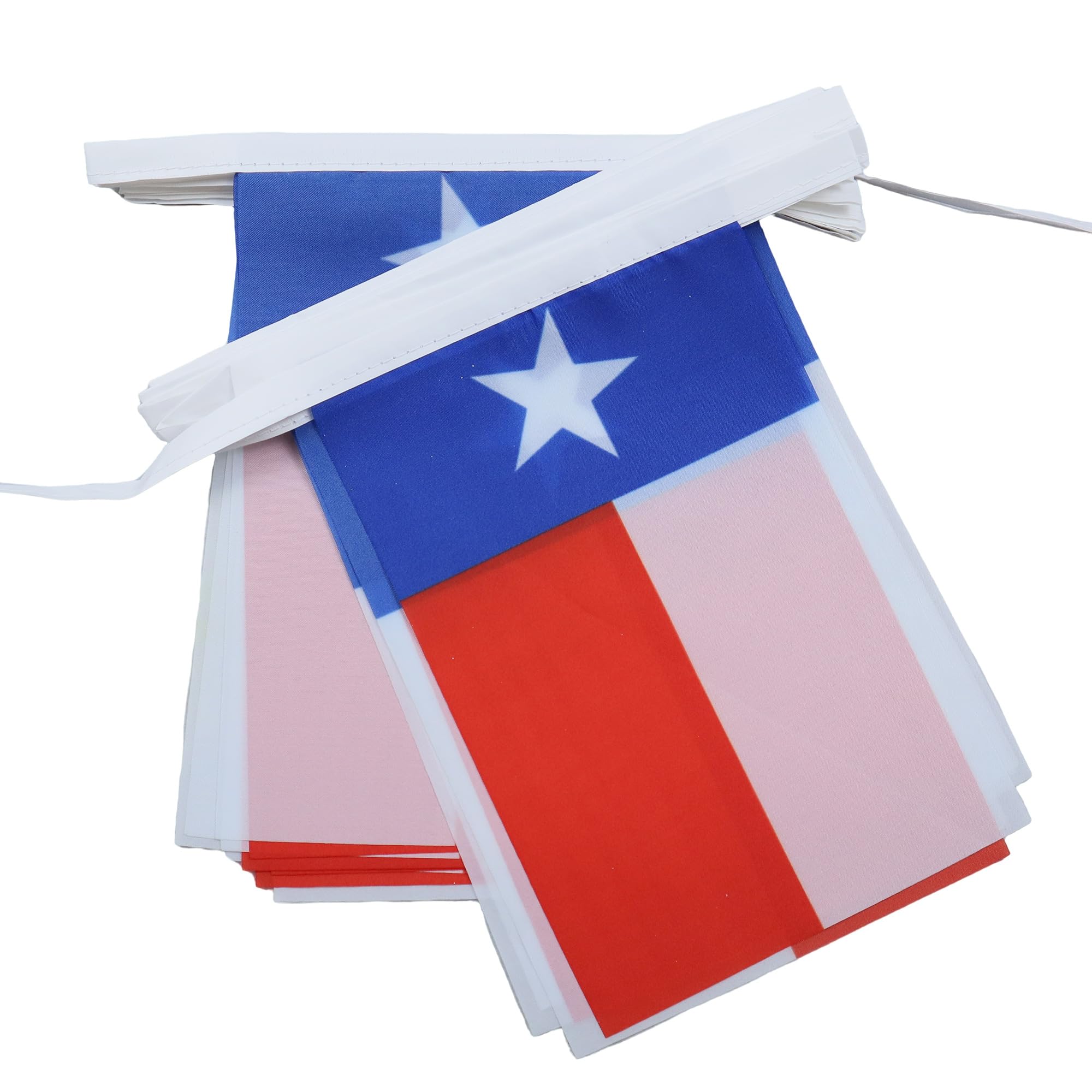 AZ FLAG Texas Bunting 20 ft 20 flags Light Polyester