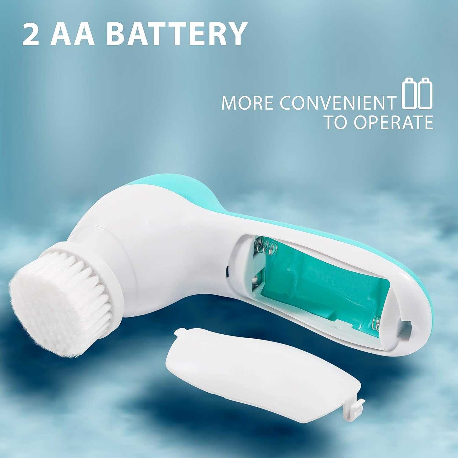 Facial Cleansing Brush Face Spin Brush with 7 Exfoliating Brush Heads for Gentle Exfoliation and Deep Scrubbing, Removing Blackhead, Deep Cleansing [Newest 2021] (Turquoise) : Beauty & Personal Care