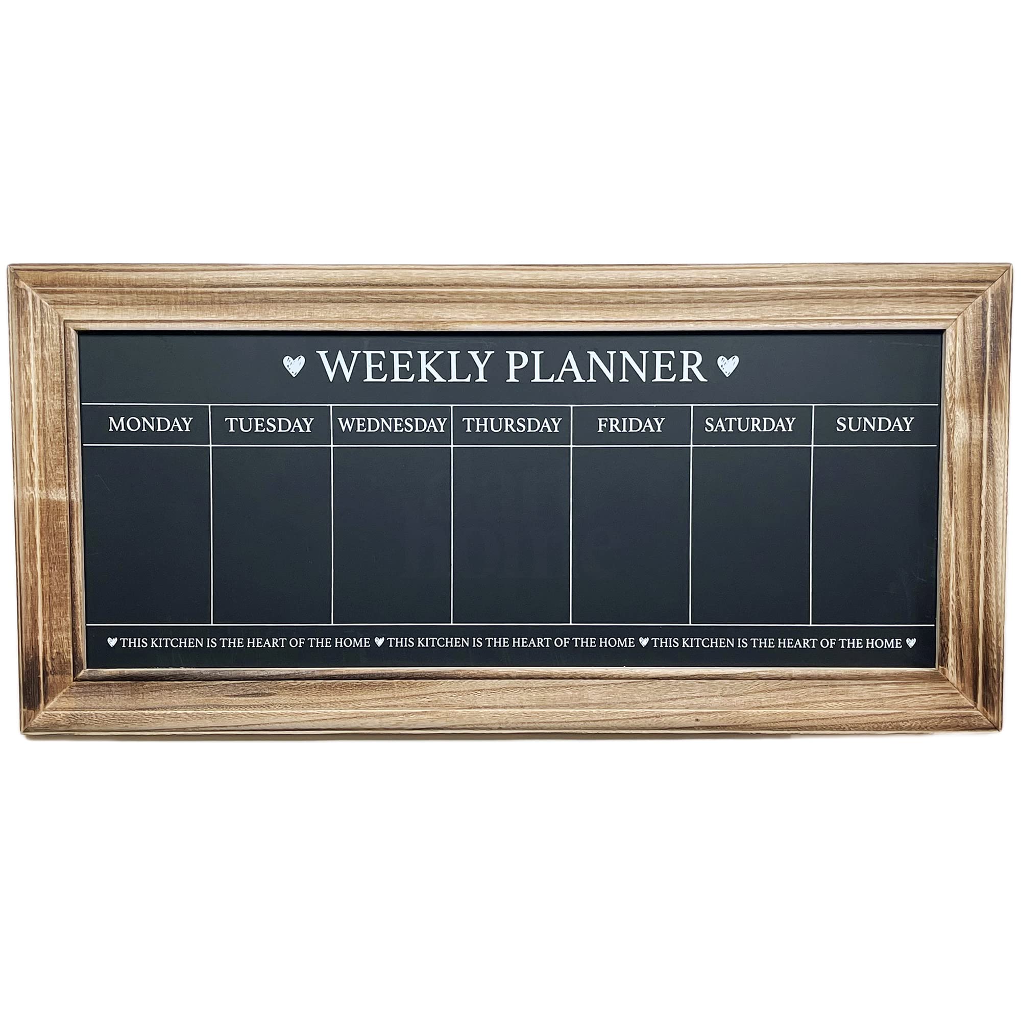 Chalkboard Weekly Planner Wall Mounted 7 Day Food Meal Menu Memo Message Board
