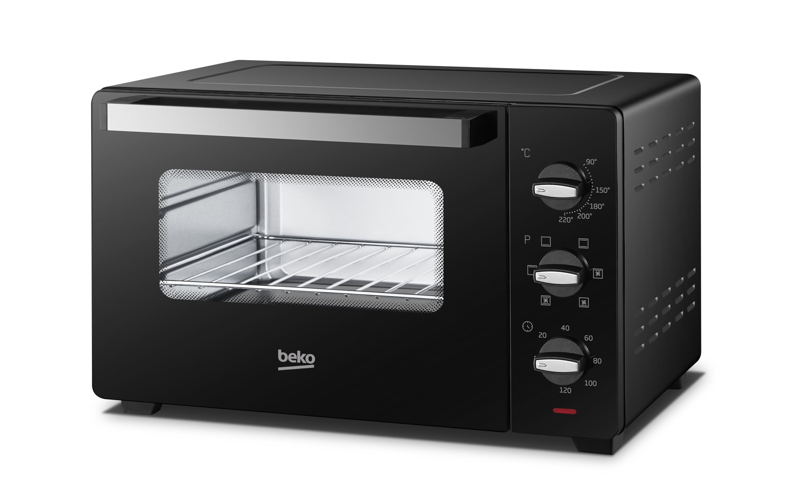 Beko BMOF30B kuchenka elektryczna, pieczenie wentylatorowe, 30 litrów, 1600 W, 4 funkcje, minutnik 120 min, temperatura do 220° - czarny, 58 x 44,5 x 39,5 cm, 10,5 kg