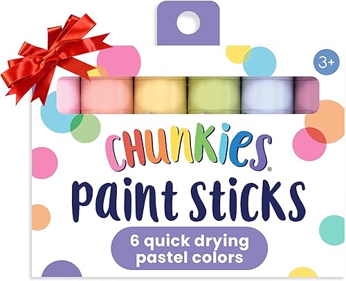 Miniatura 21 de Ooly Chunkies - Juego variado de 24 barras de pintura para niños, incluye colores clásicos, pastel y metálicos de secado rápido, rellenos