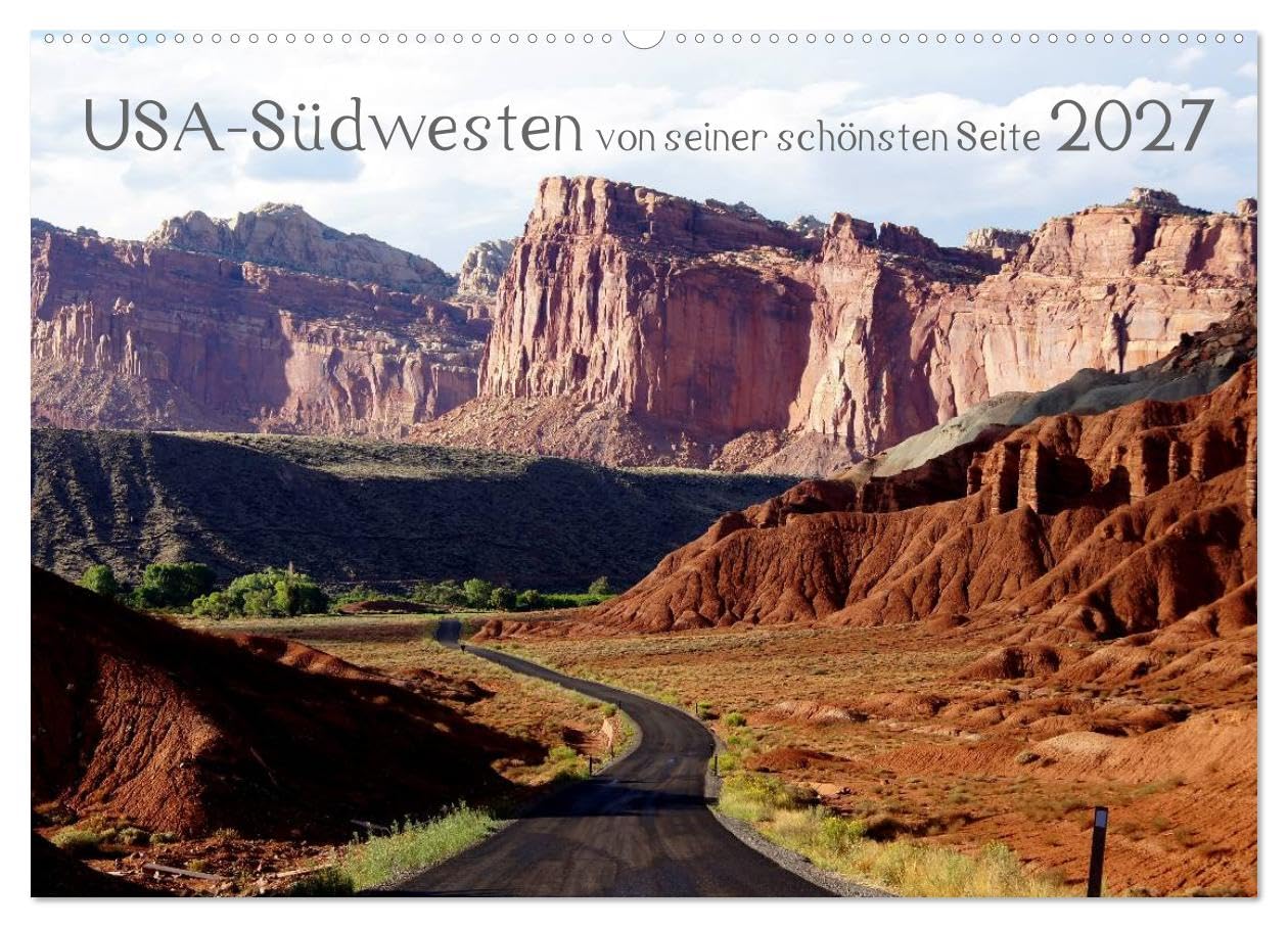 CALVENDO - USA-Südwesten von seiner schönsten Seite 2027 (Wandkalender 2027 DIN A2 quer), Monatskalender: Der Südwesten der USA gehört zu den schönsten Landstrichen der Erde