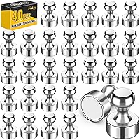 Vista 24 de VNDUEEY Imanes para refrigerador, imanes pequeños para nevera, 16 piezas, pizarra blanca, chinchetas magnéticas, fuertes clips magnéticos