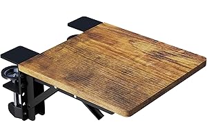 BONTEC Clamp on Desk Extender, Elbow Arm Support, Wrist Rest Shelf