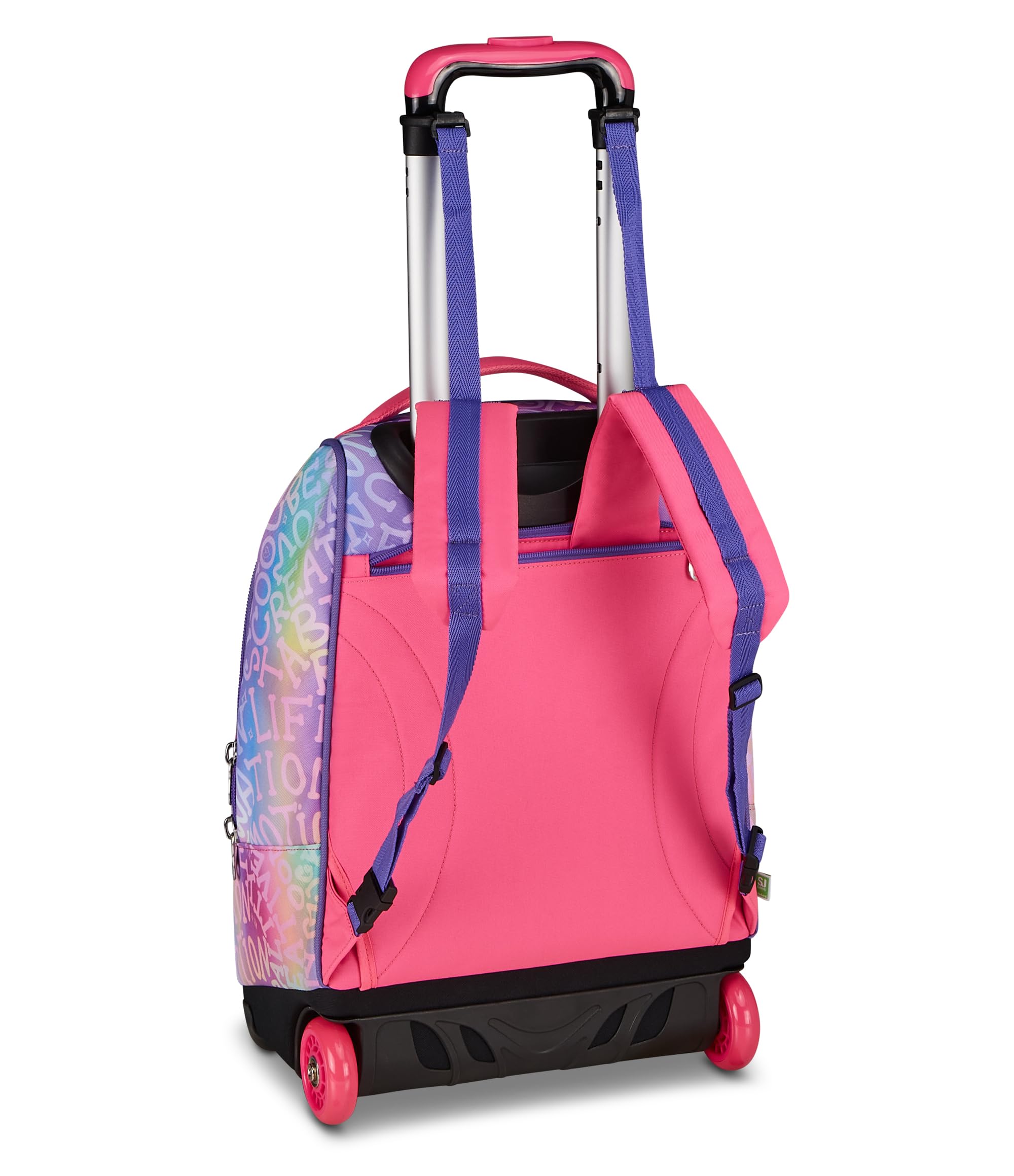 SJ GANG STYLE JAM GANG Big Trolley, 30 L, Doppio Scomparto, Spallacci a scomparsa, Doppio uso, Tasca frontale, Scuola elementare, Violet, Bambine, rosa/viola