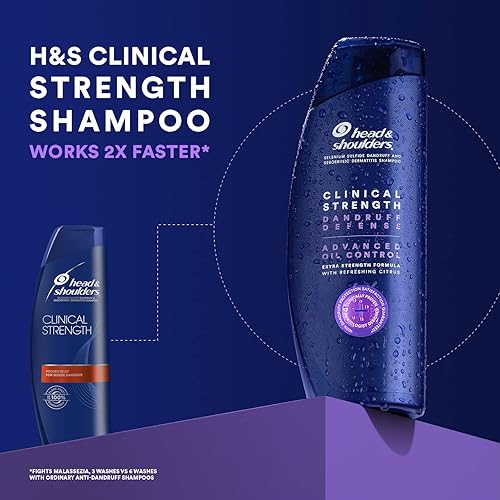 Miniatura 8 de Head  Shoulders Clinical Strength - Champú para caspa de tamaño individual control avanzado de aceite con cítricos refrescantes 135 onzas cada uno