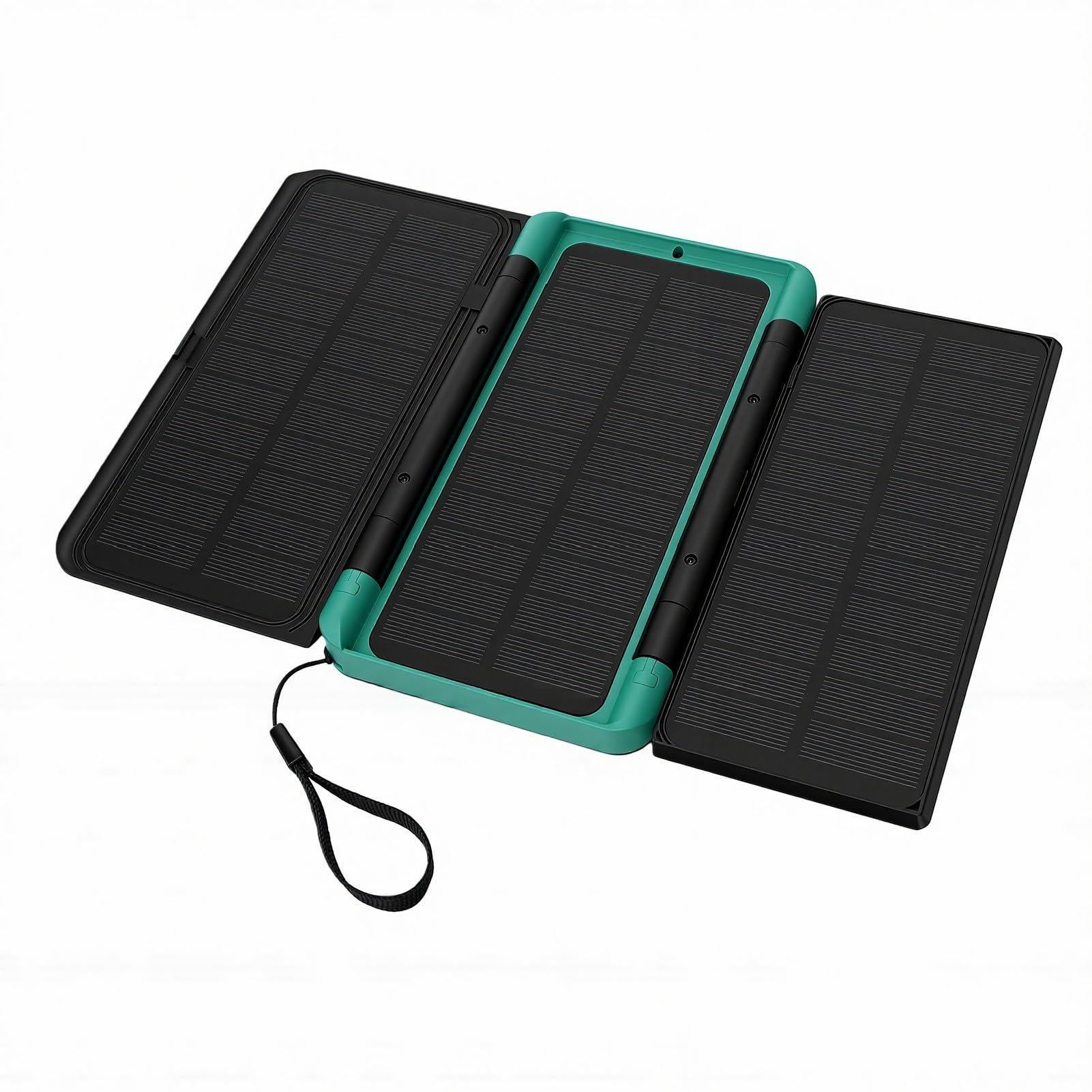 Power Bank Solare da 10000 MAh, 3 Pannelli Solari Pieghevoli Uscita USB C a Ricarica Rapida PD con Pacco Batteria UPS per Telecamera Router Luci LED di Emergenza