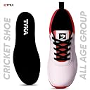 TYKA Velocity Plus Cricket Shoes | Professional Rubber Stud Cricket Footwear for Men (Red, UK5 Footwear Size, Adult, Men gallery image