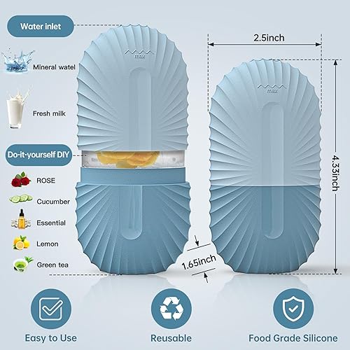 Miniatura 6 de Aquuaera Rodillo facial de hielo, rodillo de hielo para cara, herramientas de cuidado de la piel de rodillo de hielo de belleza facial, bolsas de