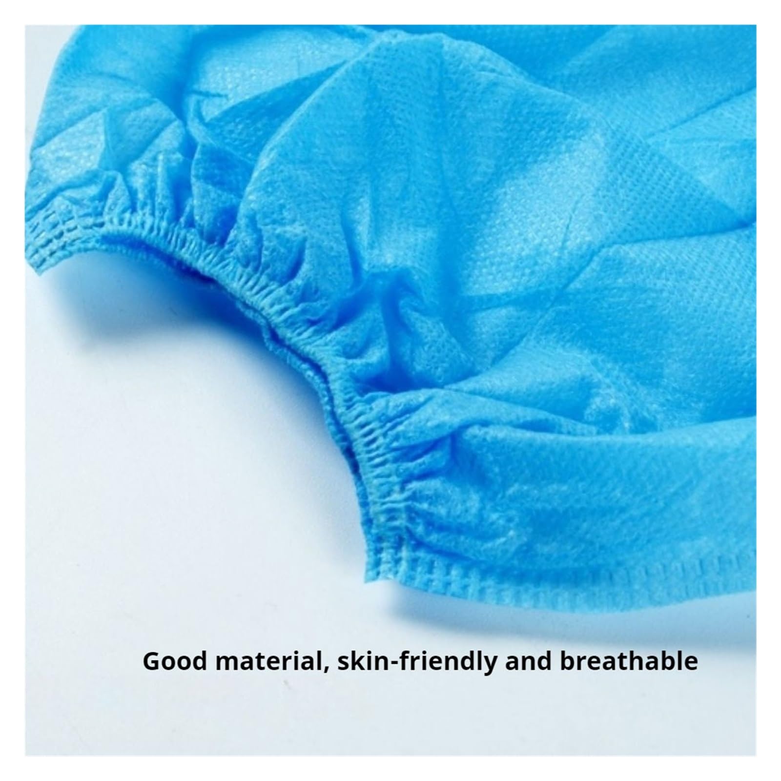 Manchons de Protection jetables Bleus, Manchons de Protection légers en Non-tissé, Manchons en Tissu Respirant avec Poignets élastiques