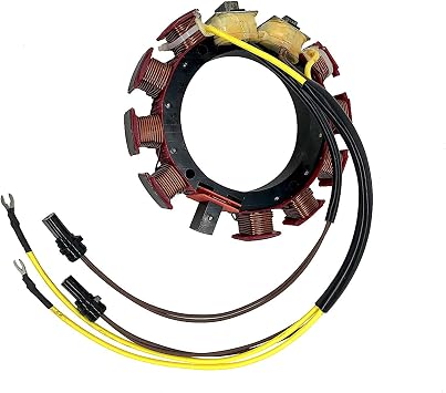 Stator For Johnson Evinrude Outboard 35Amp 173-3050 173-3668 582574 583050 583274 583668 763785 1984-1988 150 155 175 185 235HP 2Stroke 6Cylinder Cross Flow