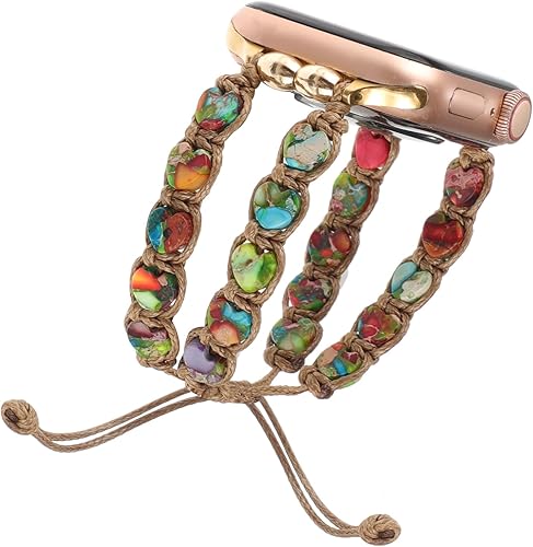 Miniatura 8 de Pulsera de piedra natural compatible con Apple Watch Band de 1.496 pulgadas, 1.575 pulgadas, 1.614 pulgadas, 1.654 pulgadas, 1.732 pulgadas, 1.772