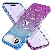 Vista 44 de Choiche, funda para iPhone 14 de mujer, brillante, protección de grado militar, 2 cubiertas de lentes de cámara Diamond, 2 protectores de vidrio