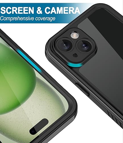 Miniatura 4 de Diverbox Funda para iPhone 15 de 10 pies resistente al agua a prueba de golpes a prueba de caídas a prueba de caídas a prueba de polvo protector de