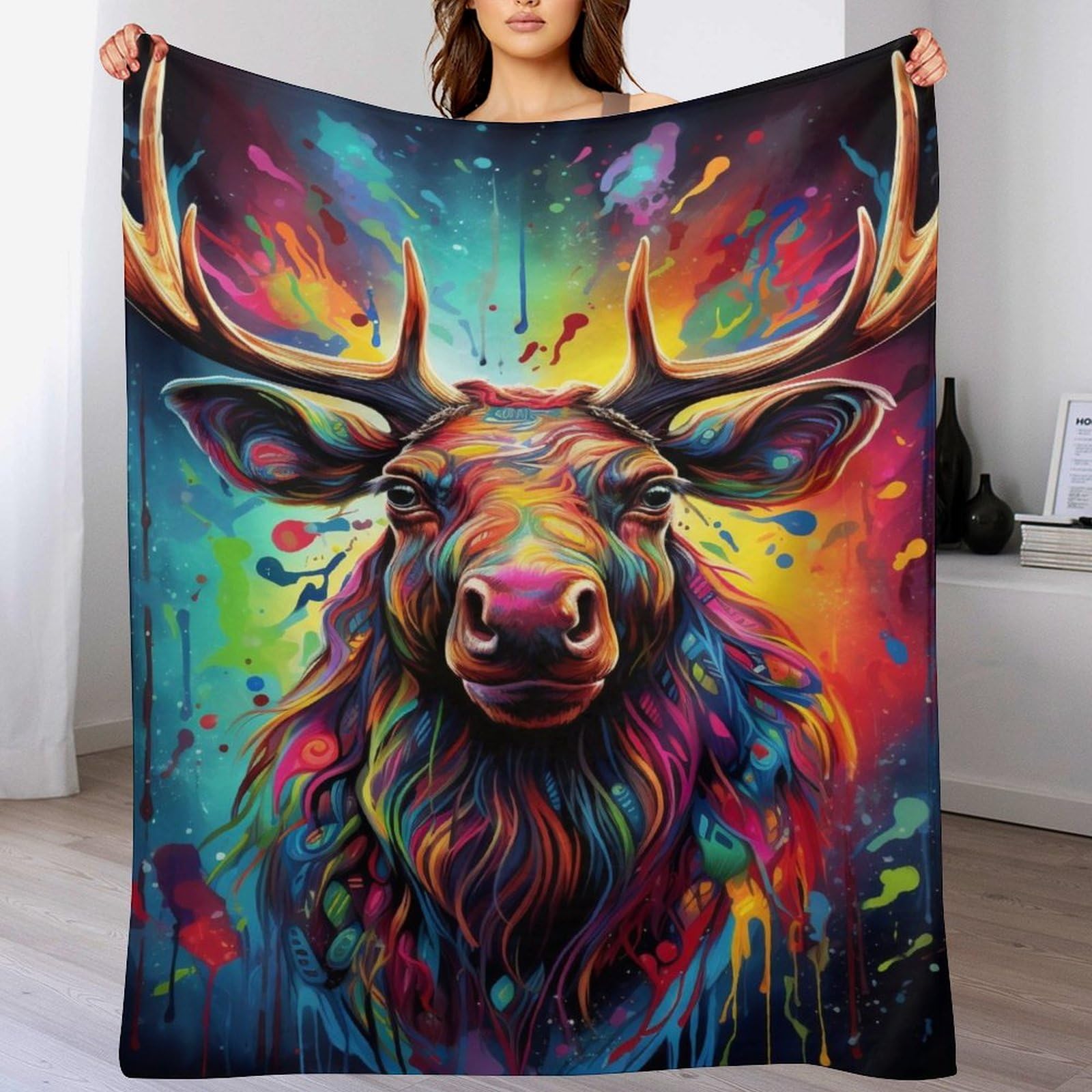 Couverture flanelle supérieure élan fini soyeux et confort haut de gamme 180x200